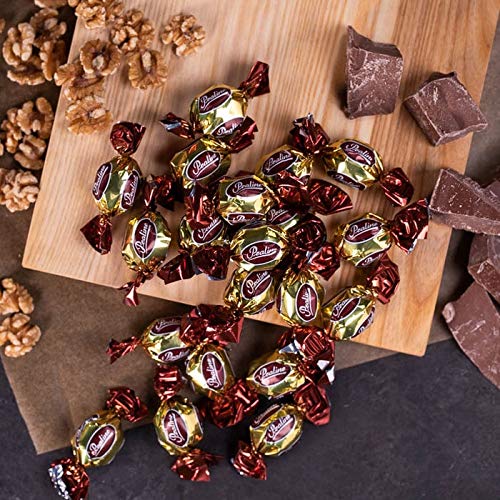 Whiskey Flavored Truffle Decanter by Man Crates - Includes 20 Whiskey-Flavored Chocolate Truffles (0.46 oz each) - Reusable Cut Glass Decanter (750 ml) - Great Holiday Gift for Men