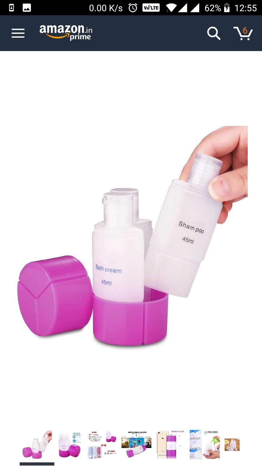 SPJ Roys 3 In 1 Leak Proof Travel Empty Plastic Liquid Triad Bottle For Cosmetic, Toiletries, Shampoo, Lotion, Body Wash (Assorted)