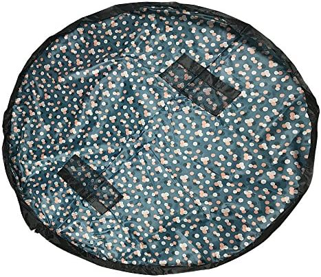 ZOND's Easy Clean-Up 5ft Play and Storage Mat for Children (5ft, Blue and Dots)