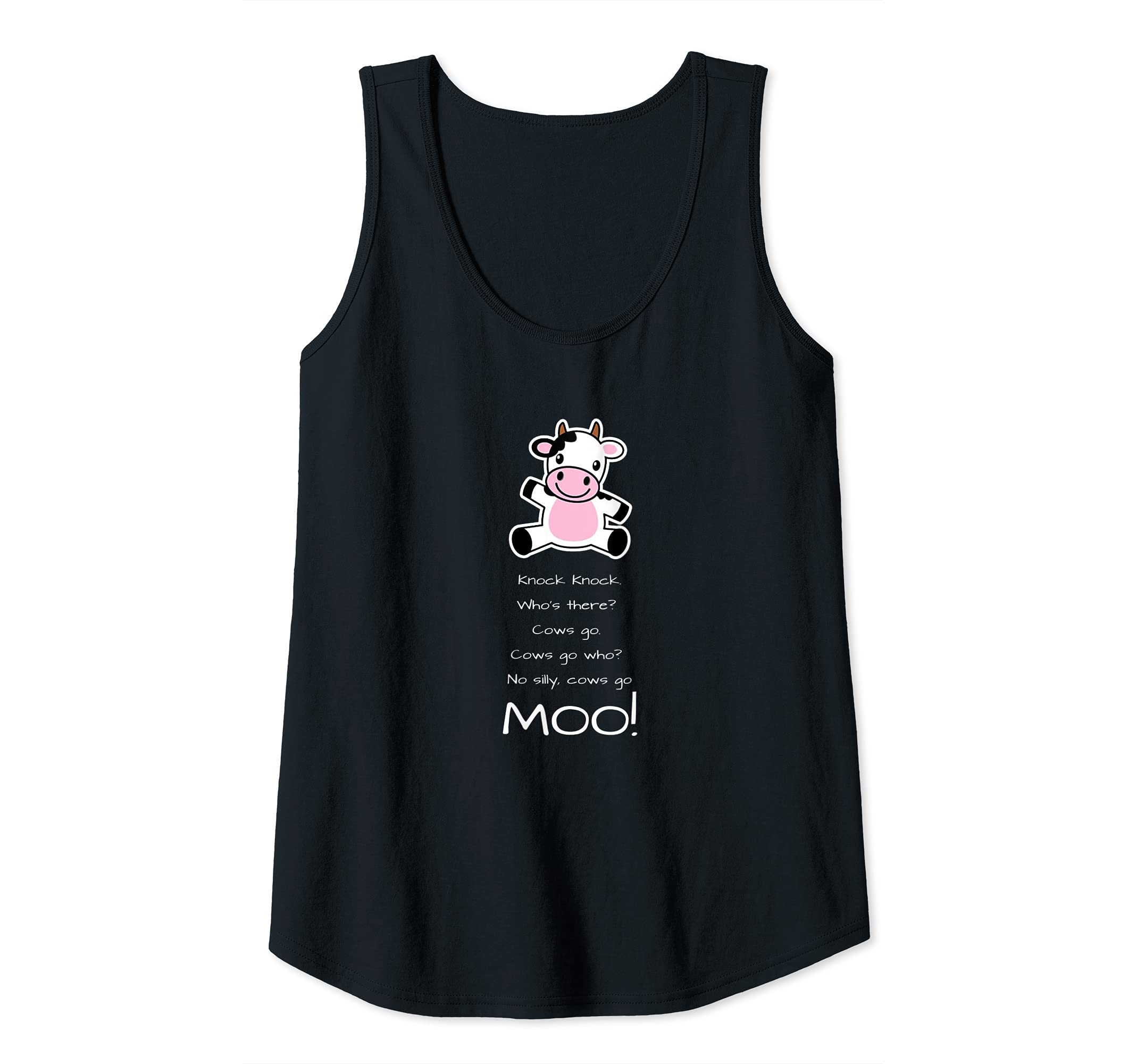 Womens Cows Go Moo Tank Top