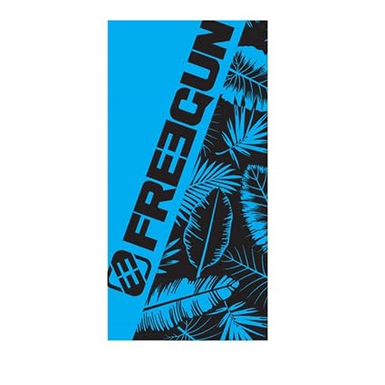 Freegun Serviette De Plage Palmier 70 X 140 Cm Bleunoir