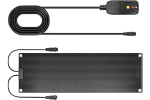 XHHEZQ Graphene Snow Melting Mats for Stairs,Non-Slip Rubber Heated Walkway Mat,Fast Ice Melt 3 in/h,Safe & Energy Saving with Extended 50cm Cord,10"x30" with Plug