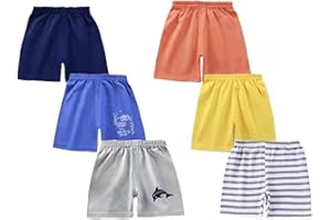 LOYBOON Toddler Shorts for Baby Boy Cotton Summer Lightweight Shorts Little Boys Short Pants Multipack