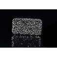 Bestbling Bling Crystal Leather Portable Travel Jewelry Box Organizer Display Storage Case for Rings Earrings Necklace (Black)