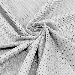 Pico Textiles 1 Yard – Silver Polyester Football