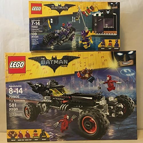 LEGO Batman Movie The Batmobile & LEGO Batman Movie Catwoman Catcycle Chase