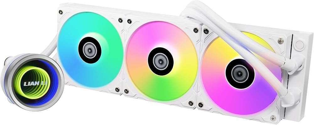 Lian Li Galahad II Trinity 360 AIO CPU Cooler White ARGB LGA 1700 AM5