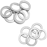6pcs Transmission Fluid & 6pcs Rear Differential Oil Drain Plug Washer Gasket Seal - 20mm+18mm Replacement for Honda Acura Ci