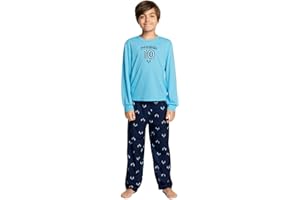 Messi Boys' Lifestyle Long Sleeve 2-Piece Set, Loose-fit Top & Sweatpants