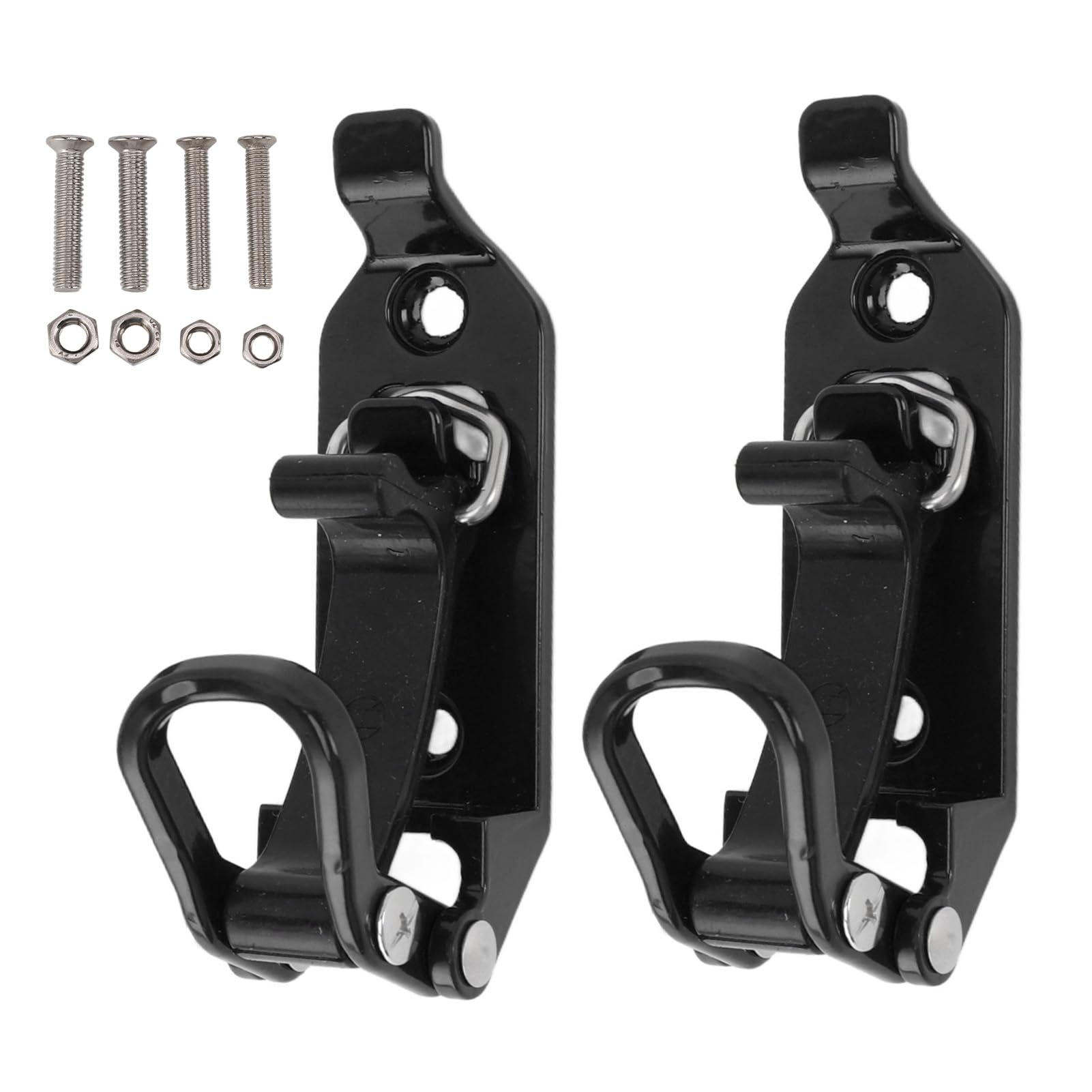 banapoy Shovel Mount for Roof Rack, Metal Rubber Clamp Wall Mounting Brackets, Quick Release Axe Holder Mount Kit Car Accessories for Roof Rack Truck Boats 2 Pcs (Black)