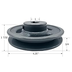 CMFG AK44-1 v Belt Pulley, 4.25'' inch OD, 1'' Inch