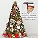 CUKENG 3 Piece Set Christmas Stockings, 18'' Xmas Stockings Hanging, 3D Santa Claus/Snowman/Reindeer Character Santa Gifts Socks Party Favors Decorative Hanging Ornaments