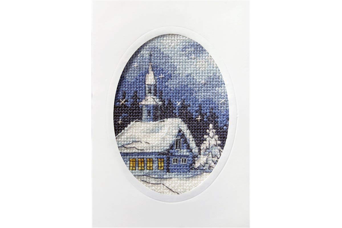 Orchidea Twilight Church Card Cross Stitch Kit