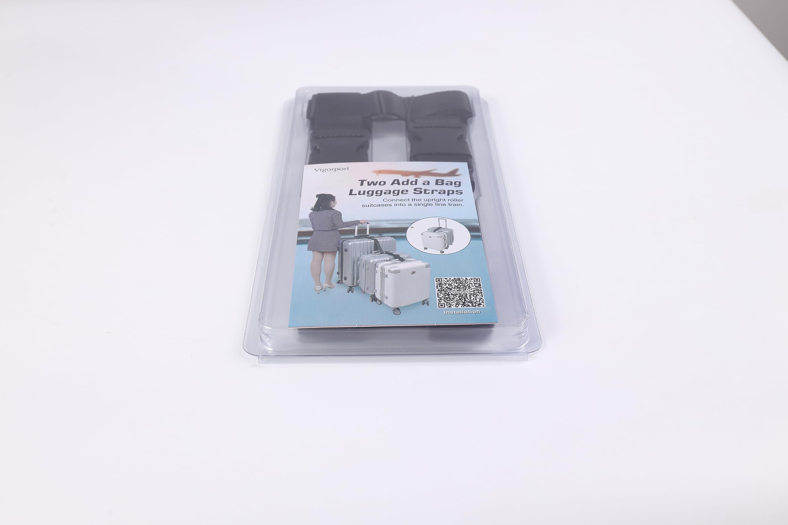 Vigorport Luggage Connector, Straps for Suitcase, Add A Bag Adjustable Attachment Accessories 1.25