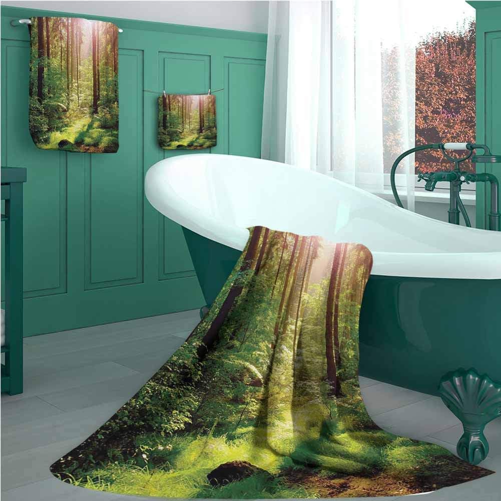 Amazon.com: Forest Luxury Decorative European Bath Towel(3-Piece Packed ...