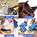 Pet Dog Deshedding Brush Massage Tools Gloves，Cat Grooming Glove Hair Removal Shedding Puppy Hair Remover Mitt for Horses,Rabbits Long and Short Fur -1 Pair