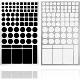 JIEHENG Light Blocking Stickers,2 Sheets White and Black,100% Blocking | LED Light for Router,Fans 100%Blocking