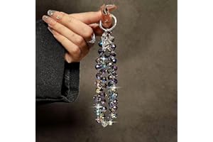 Crystal Phones Charm Bracelet Wrist Strap, Luxurious Rhinestone Phone Chain Holder for Women, Bling Sparkly Phone Accessories
