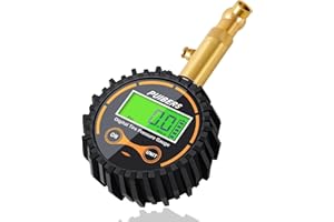 Digital Tire Pressure Gauge, Puibers Tire Gauges for Tire Pressure Digital 200 PSI for Car, Truck, SUV, Motorcycle, Digital A