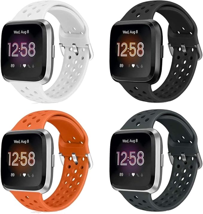 Gransho kompatibel mit Fitbit Versa 2 / Versa 2 SE/Versa Lite/Versa smartwatch Armband, Silikon