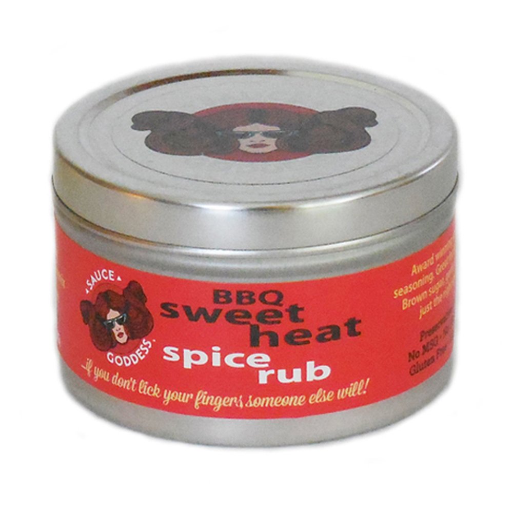 Sauce Goddess BBQ Sweet Heat Spice Rub, 1.75-Ounce Containers (Pack of 3)