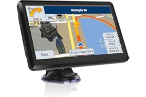 GYEFECVD Car GPS Navigation GPS Navigation for Truck & RV & Car, Driver Alerts, Turn-by-Turn Directions, 2025 Map with Free UpdateMap