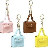 Gallipower 4 Pack Mini Bag Keychain, Mini Makeup Bag,Coin Purse Keychain,Keychains Pouch,Cute Back Pack,Key Pouch,Tiny Makeup Bag,Portable Travel Storage Bags for Women