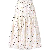 Floral Long Skirt for Girls Toddler & Kids & Teens II Girl's A-Line Maxi Skirts