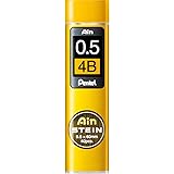 Pentel Mechanical Pencil Lead, Ain Stein, 0.5mm, 4B (C275-4B)