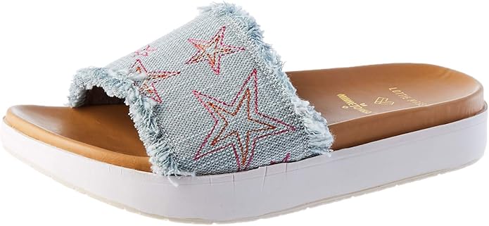 minnetonka denim sandals