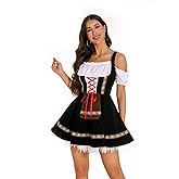 Oktoberfest Costumes Women Velvet Off Shoulder German Oktoberfest Dress for Halloween Carnival October Festival Costume