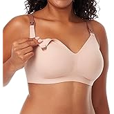 Momcozy Nursing Bras for Breastfeeding, 3.0 Jelly Strip Lift Support Maternity Bra, Seamless Soft Wirefree Pregnancy Bra