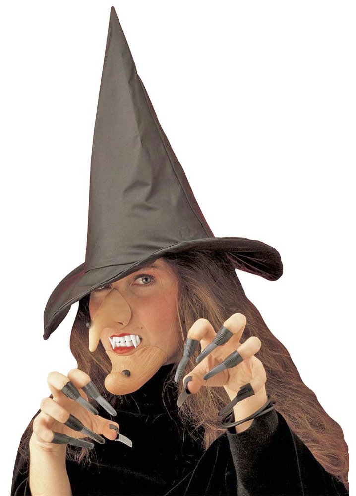 Ladies Witch Dress Up Set Accessory for Halloween Fancy Dress