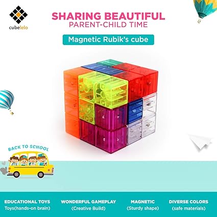 Cubelelo YJ Magnetic Block (Transparent) Rubik Rubic Rubix Cube