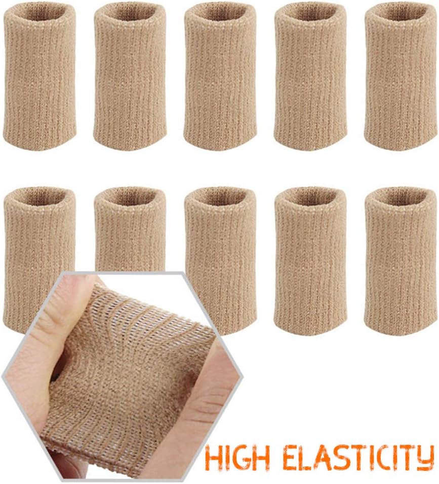 Finger Sleeves, Tiction Thumb Splint Brace Support Protector Breathable Elastic Finger Tape for Pain Relief Arthritis Trigger Finger Sports Aid Basketball Baseball Volleyball  (Finger Sleeves10PC): Industrial & Scientific
