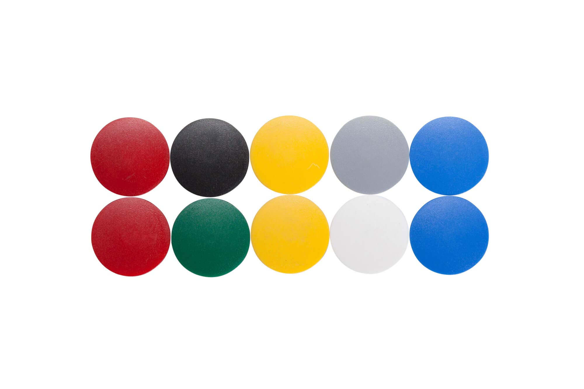 6163299 Magnet Round Magnet Shatterproof Plastic 800 g Pull Force 32 x 8.5 mm Multi-Coloured