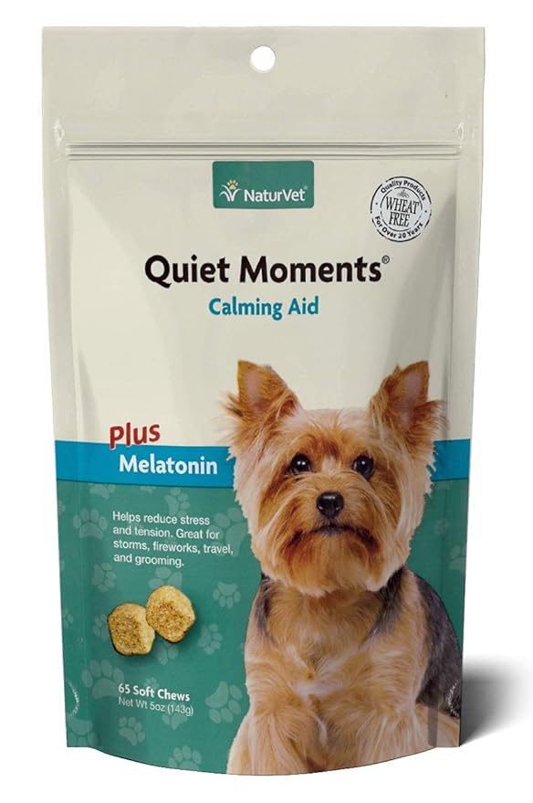 NaturVet Quiet Moments Calming Aid for Dogs Plus