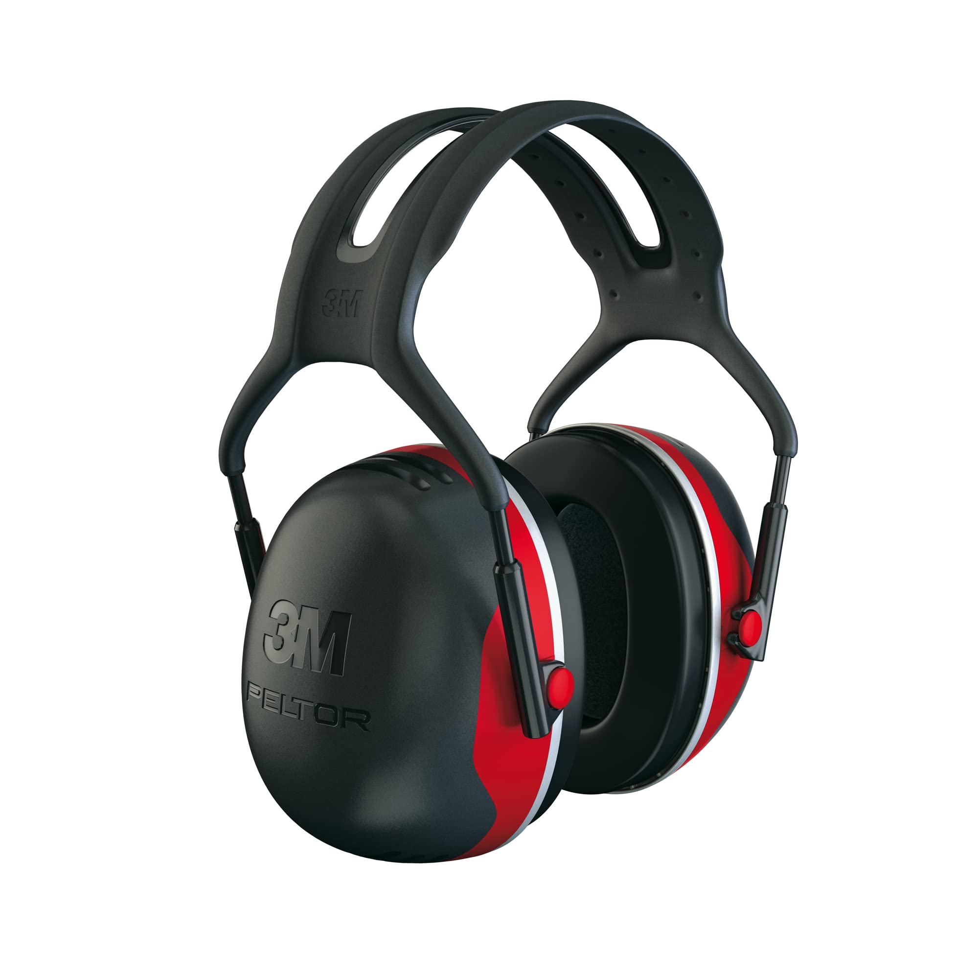 3M PELTOR X3A Ear Defenders Headband, Red