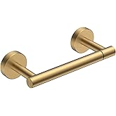 FORIOUS Toilet Paper Holder Wall Mount, Stainless Steel Rustproof Double Post Pivoting Tissue Roll Holder for Bathroom, Comme