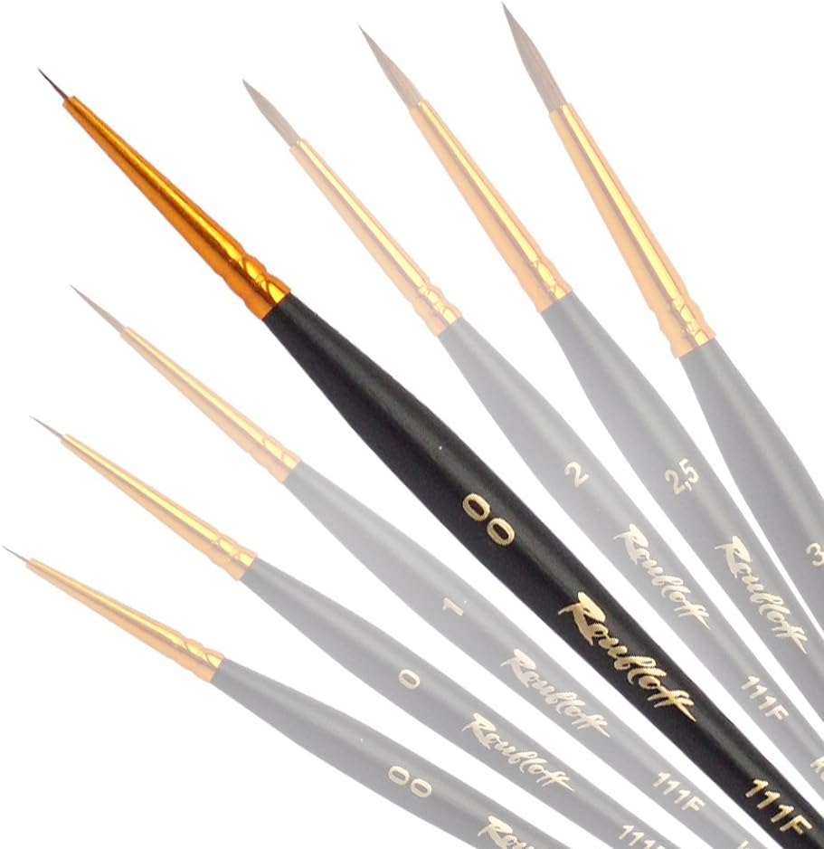 Professional Kolinsky Sable Nail Art Brushes – Universal Size – Your Choice Brush – Roubloff – Series 111 °F