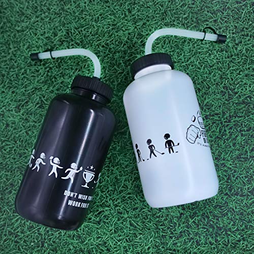 SolForis Hockey Water Bottles with Long Straw, Fit for Football
