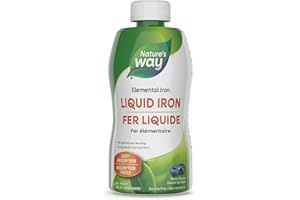 Nature’s Way Liquid Iron – 18 mg Elemental Iron per Serving, Easy to Absorb, Supports Red Blood Cell Formation & Helps Preven