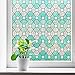 DUOFIRE Stained Glass Window Film Privacy Window Films Decorative Window Coverings Static Cling No Glue D95011 (35.4in. x 78.7in.) 90cm x 200cm