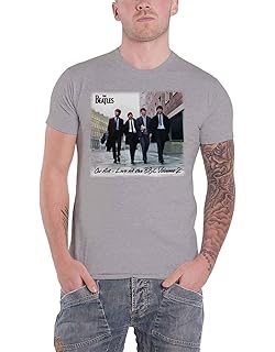 The BeatlesT Shirt On Air Live At The Bbc Band Logo Official Mens Grey Size S