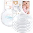 Breast Shells, 4 Pack Nursing Cups, Milk Saver, Protect Sore Nipples for Breastfeeding, Collect Breastmilk Leaks for Nursing