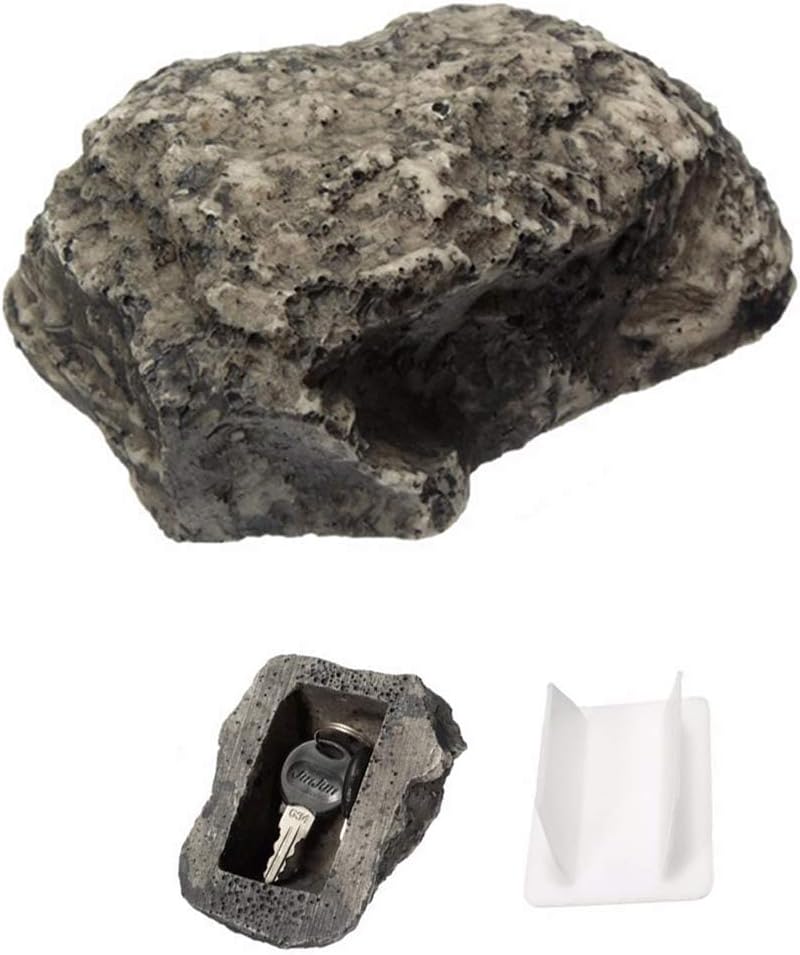 Hardscaping Materials - Multii-Key Hider- Storage Decor-Hiding a Key- in Outdoor Lawn｜Yard｜Garden (Fake Rock 1Pc)