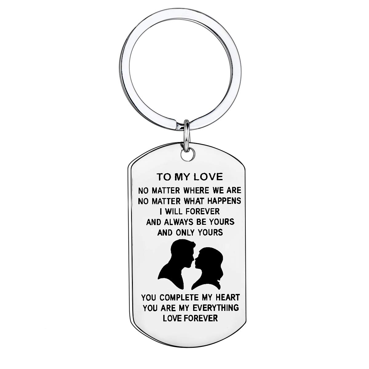 MADHAHEFU Couple Gifts Husband Keychain to My Love Gifts for Her Him BBF Best Friends Birthday Keyring (to My Love #2)