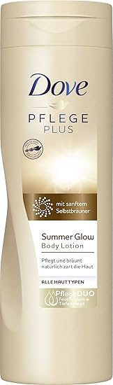 Dove PFLEGE PLUS Summer Glow Body Lotion, 4er Pack (4 x 250 ml)