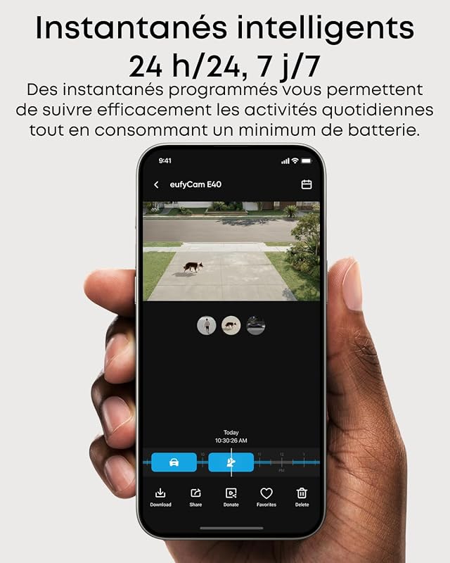 eufyCam E40 2K Caméra Surveillance WiFi extérieur sans Fil
