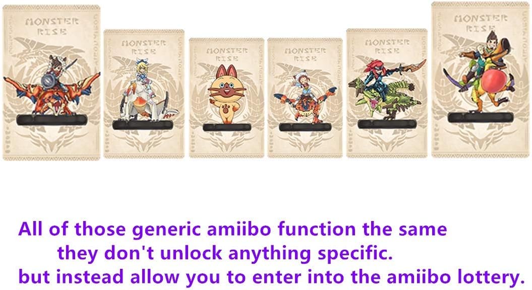 9pcs Monster Hunter Rise NFC Amiibo Card, Palamute, Palico, Magnamalo. Compatible Switch, Switch Lite.: Toys & Games